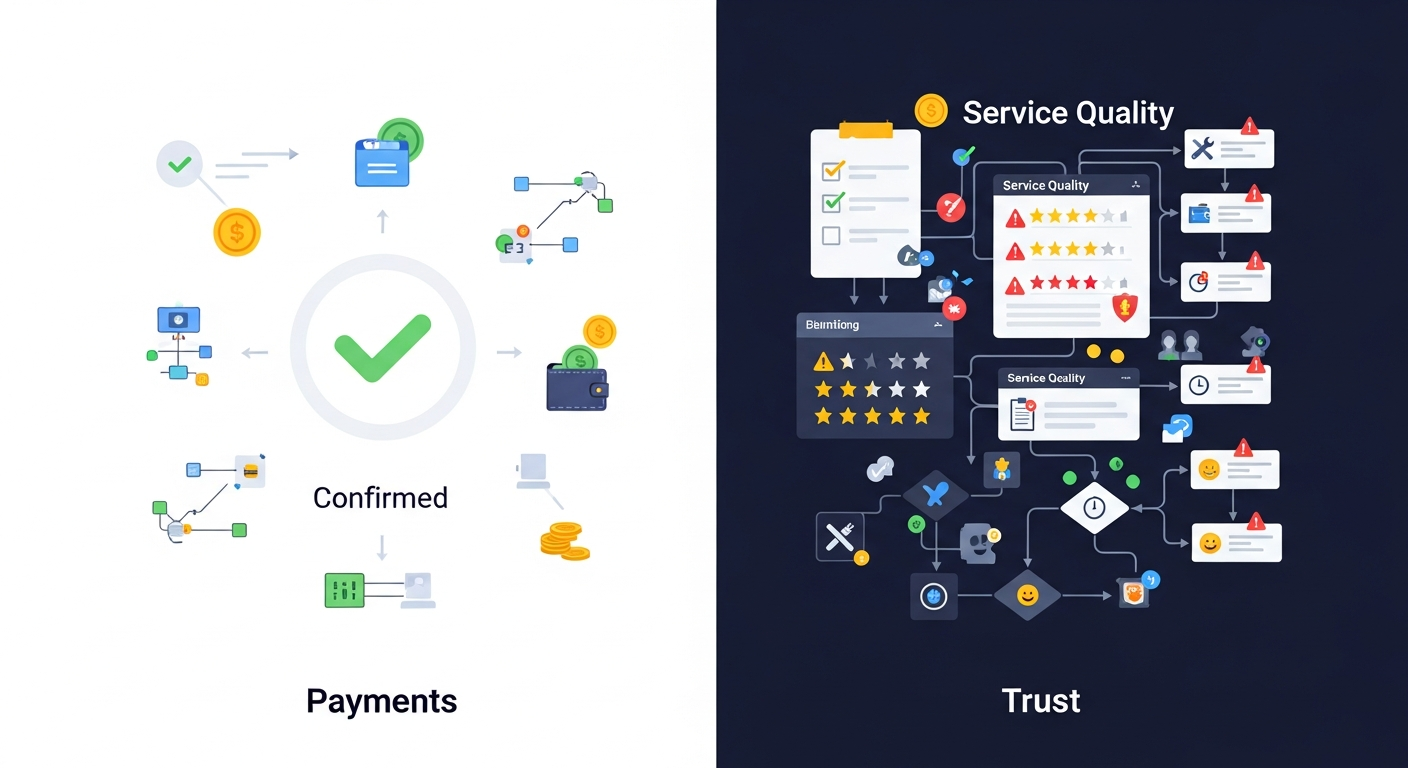 Payments are easier than trust