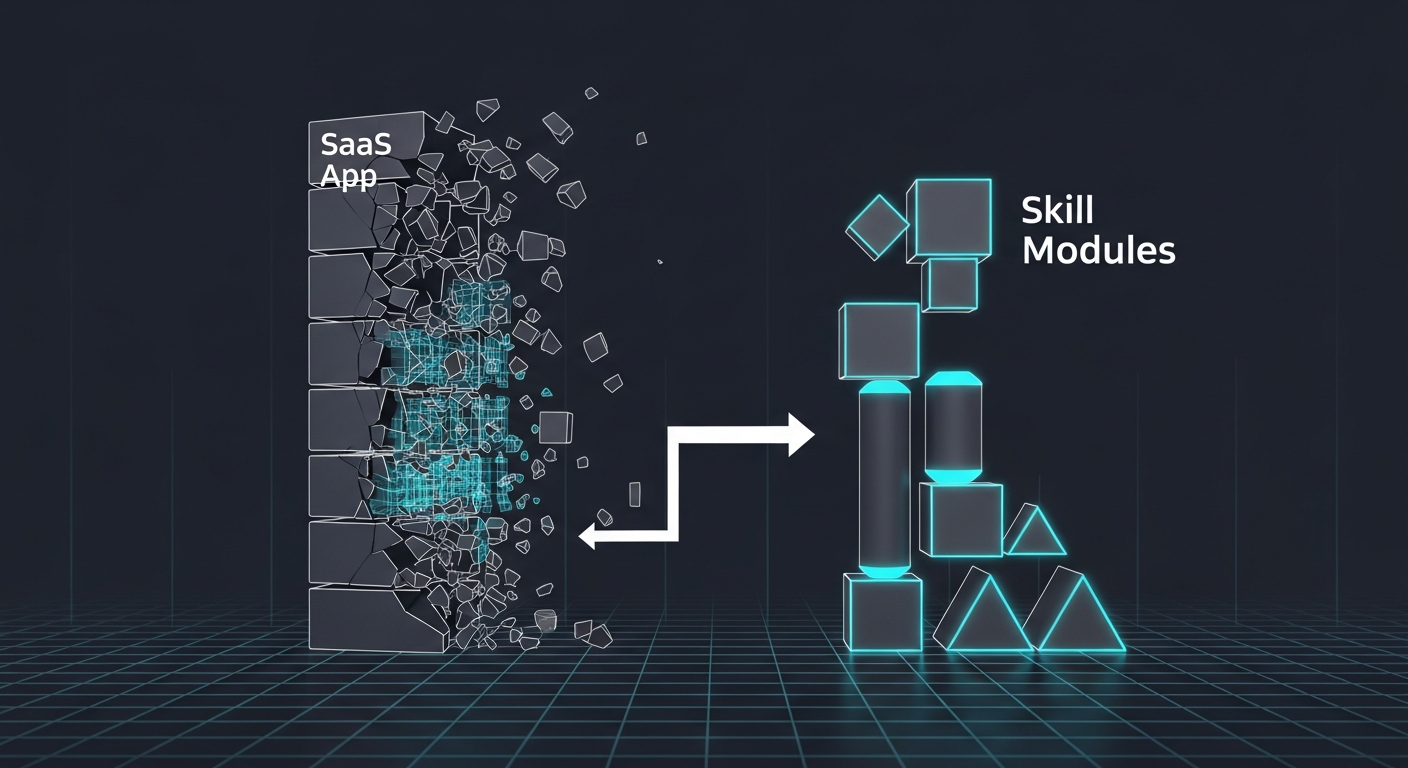 SaaS stack being unbundled by AI agent skills
