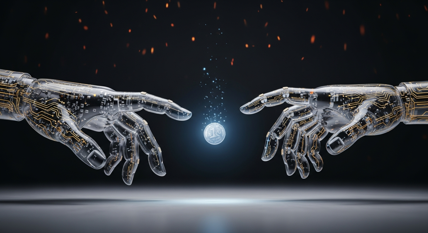 The Handshake - human and machine exchanging value