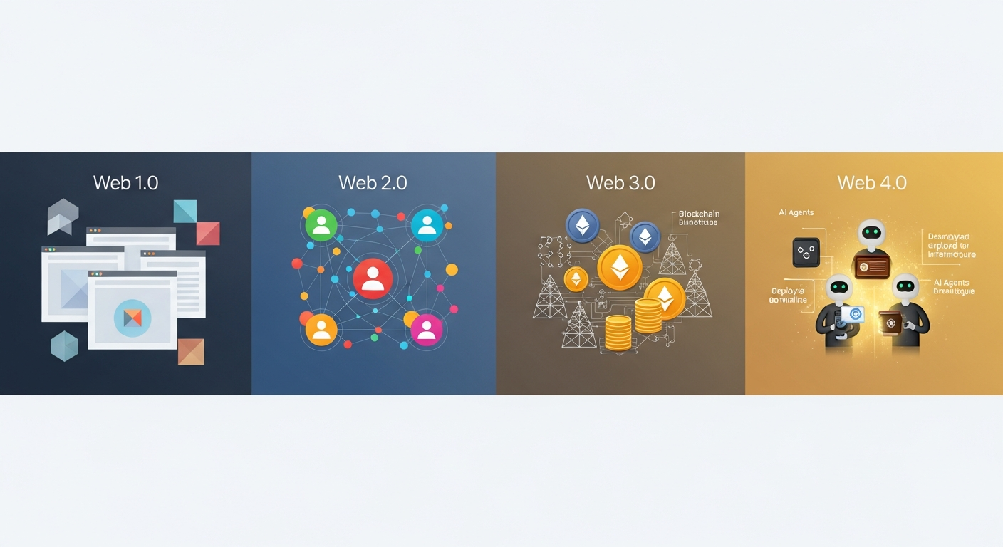 Web Evolution Timeline - From 1.0 to 4.0