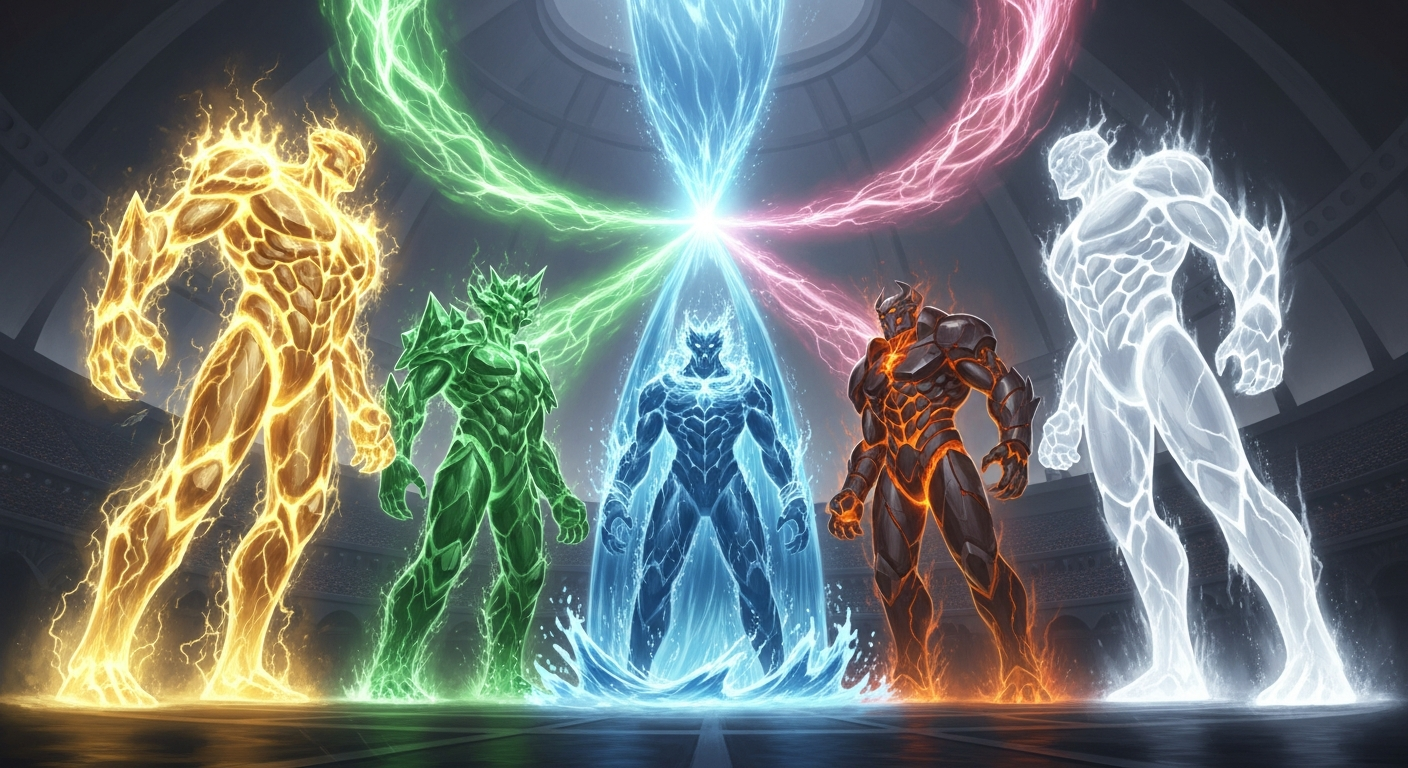 Five titans of AI facing off in the model arms race