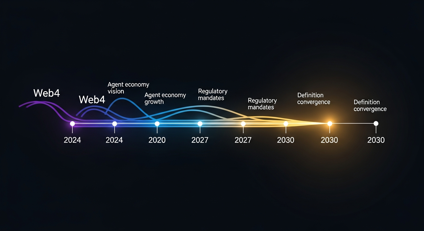 The convergence timeline: three visions becoming one